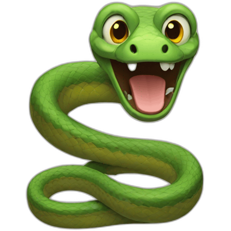 Stupid snake emoji