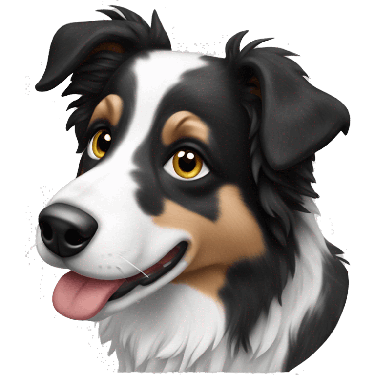 Merle border collie emoji