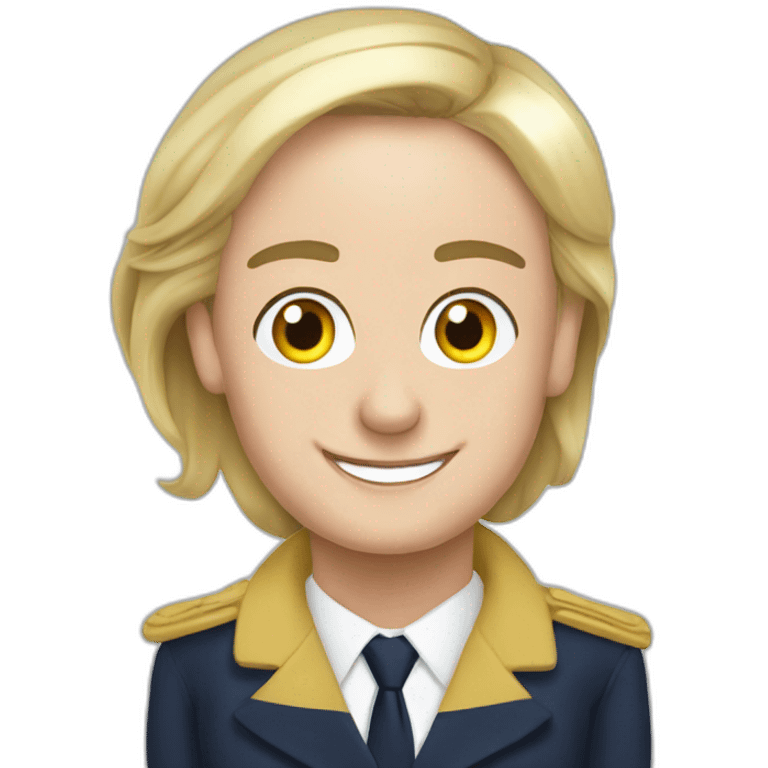 Macron avec marine le pen emoji