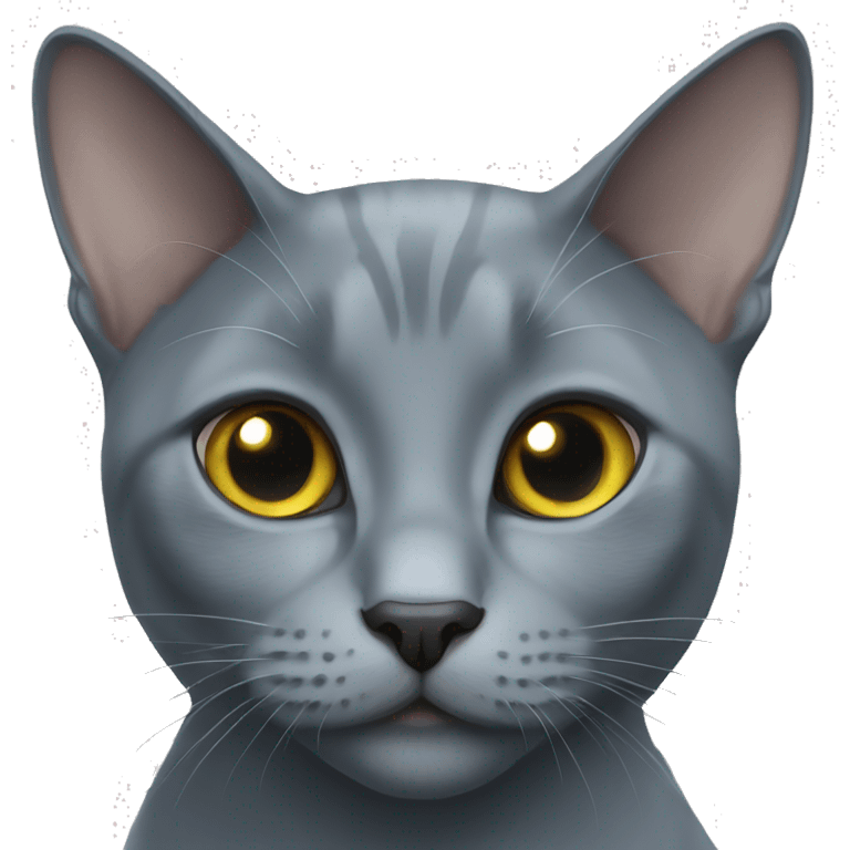 russian blue cat emoji