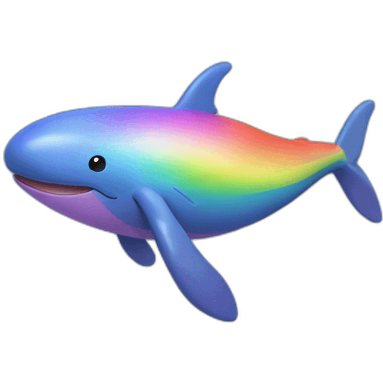 rainbow whale emoji