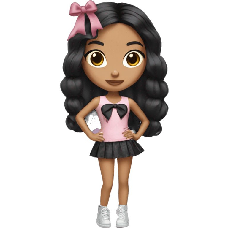  Bratz with bows in black hair  emoji