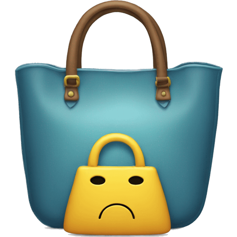 A sad handbag crying  emoji