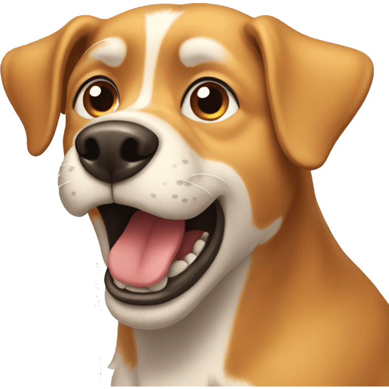 animated barking dog emoji