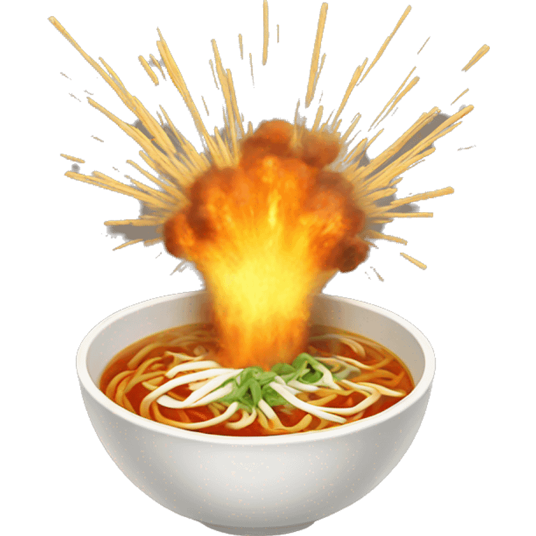 exploding pho emoji