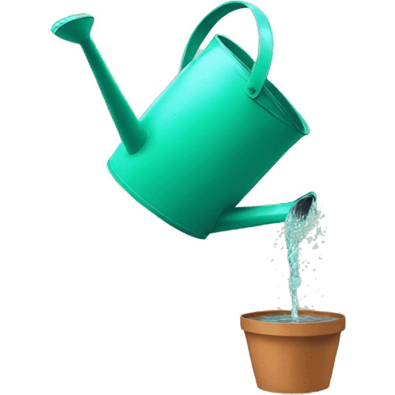 watering can pouring water emoji