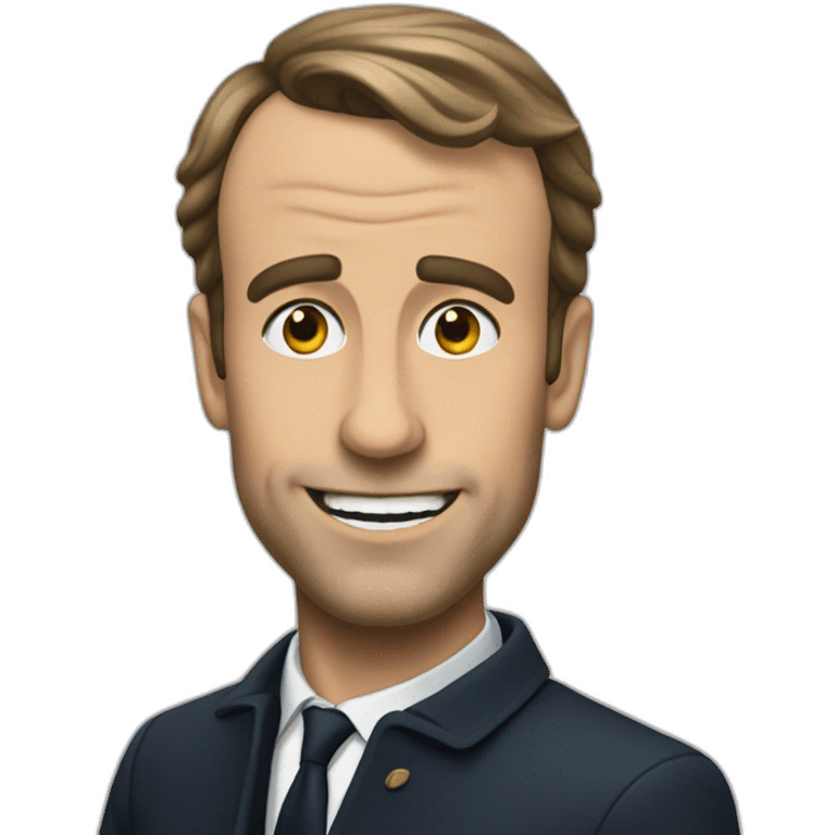 Macron qui rigole emoji