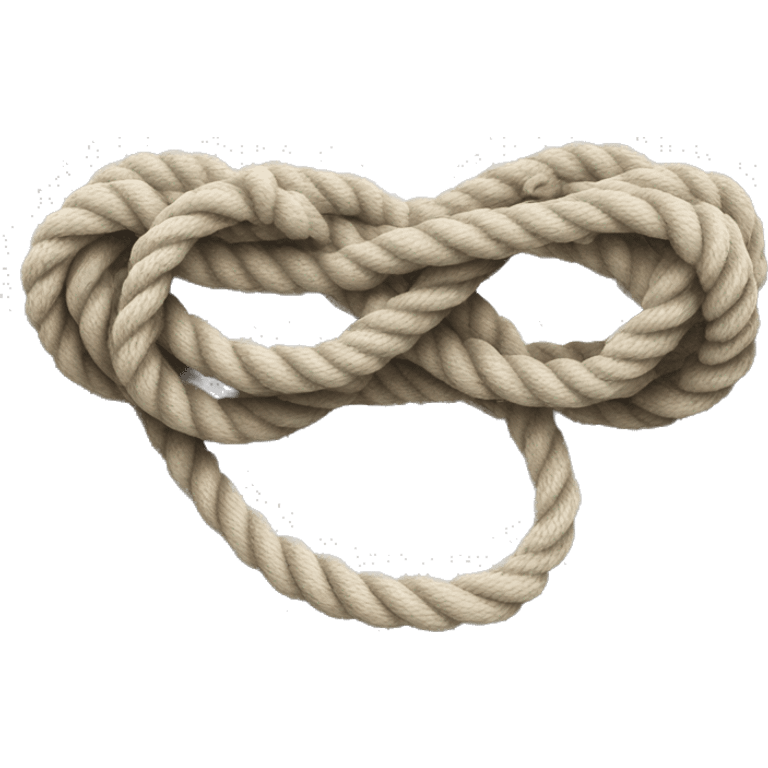 A looped rope with one end knotted in a way that tightens when pulled emoji