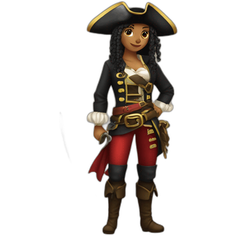 a pirate girl emoji