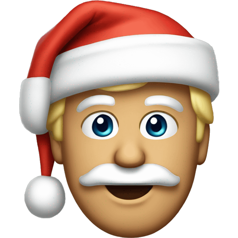 donald trump with santa hat emoji