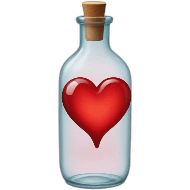 Red Hearst in a bottle emoji