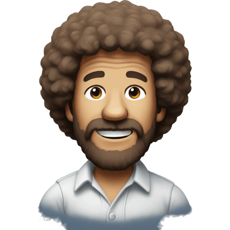 cell shaded bob ross emoji