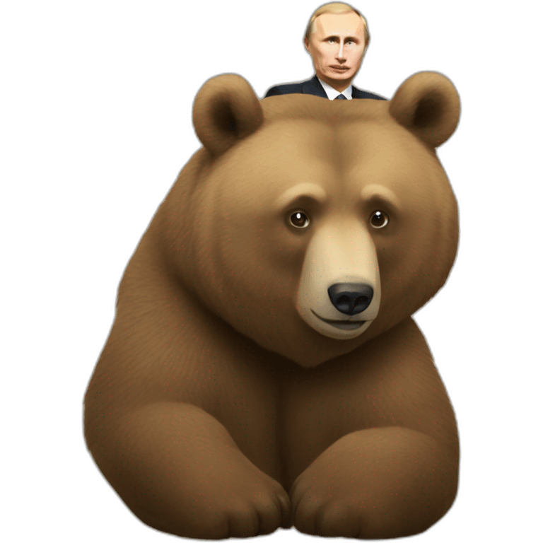 Putin on a bear emoji