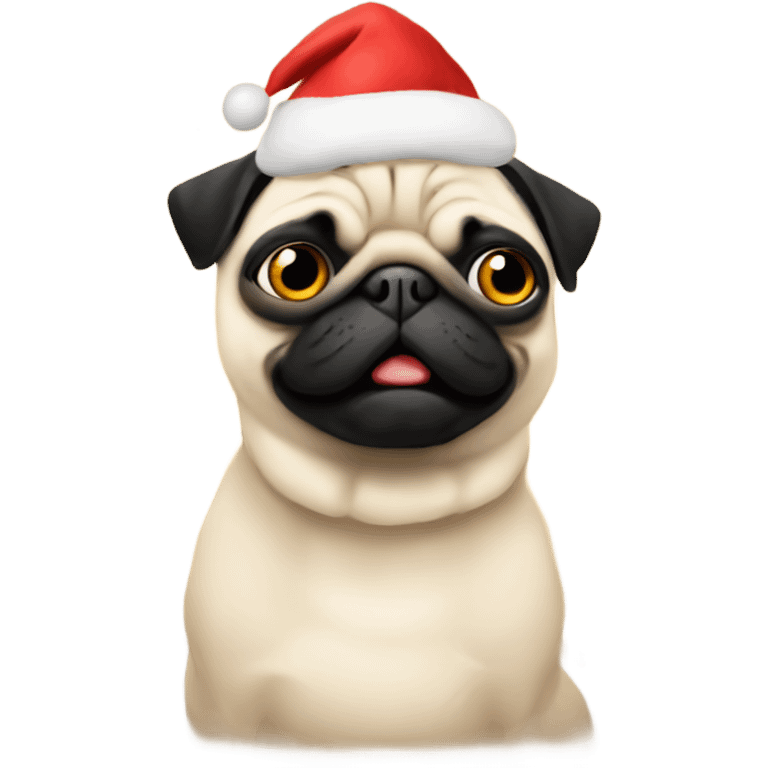 Pug celebrating New Year’s Eve  emoji