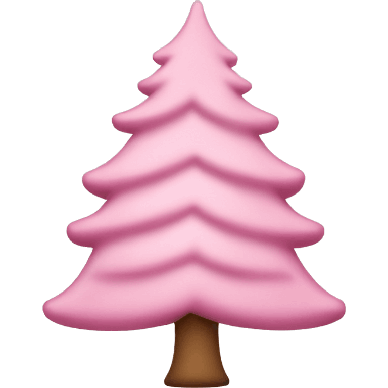 Light pink Christmas tree emoji