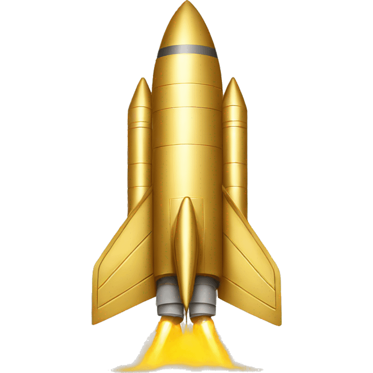 golden rocketship emoji