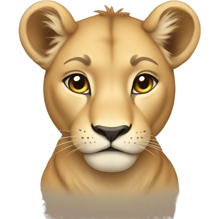 Cute lioness emoji