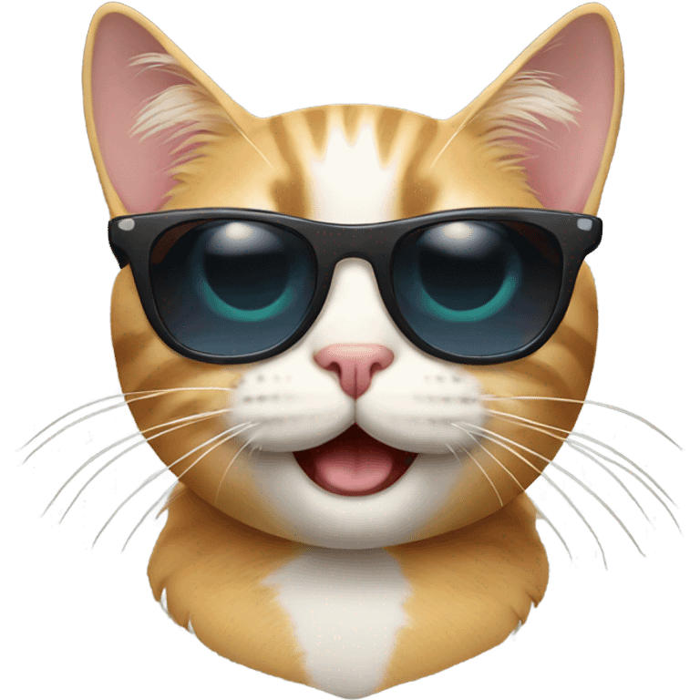 Cat with sunglasses emoji