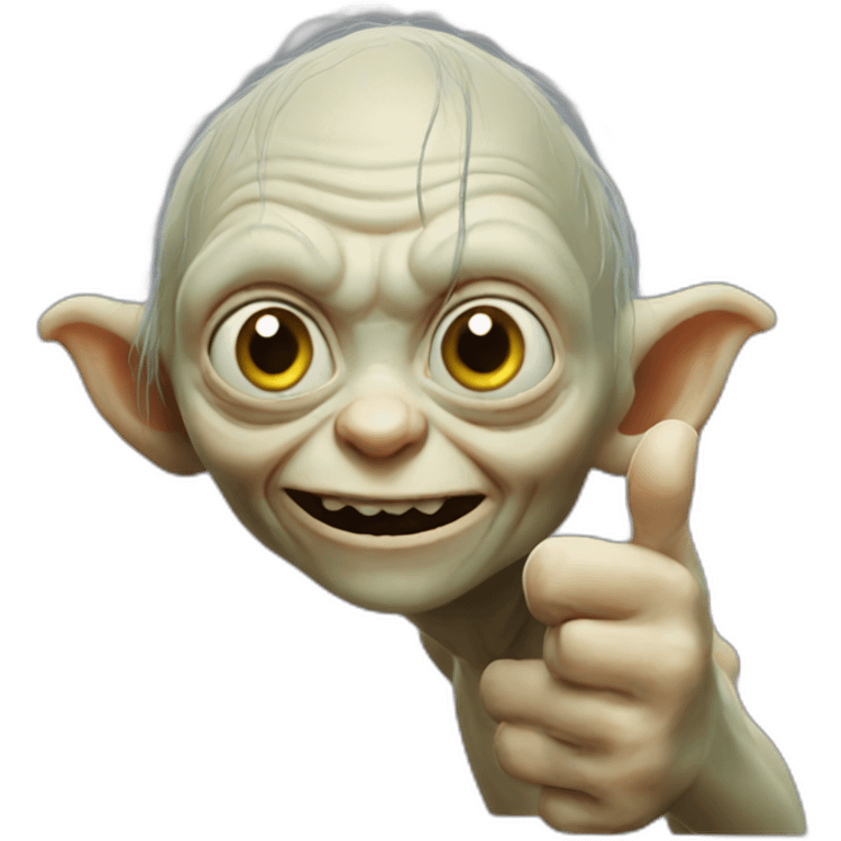 gollum thumb up emoji