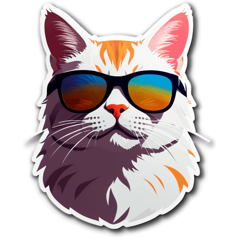 Cat with sunglasses emoji