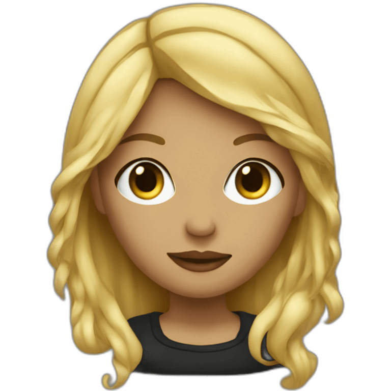 blonde hip hop girl emoji