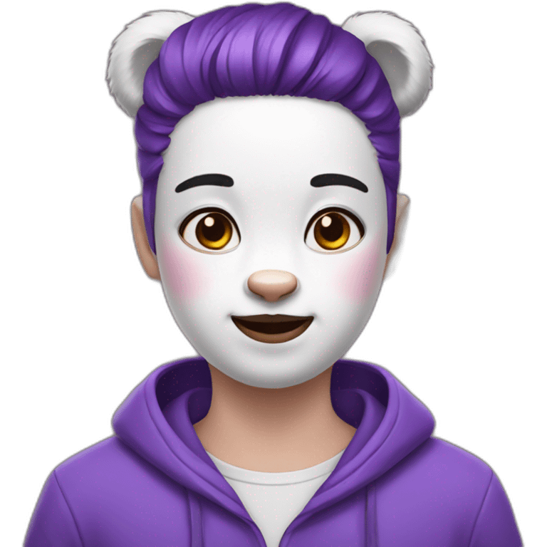 violet panda emoji