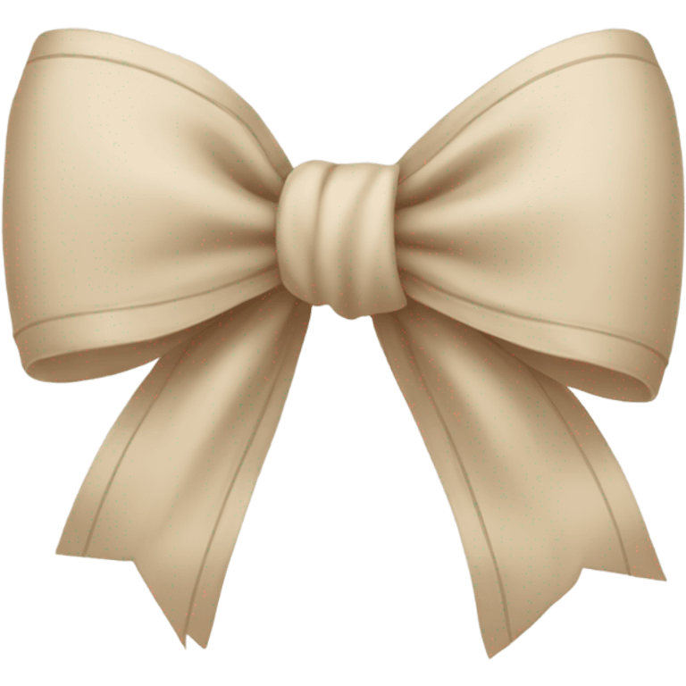 beige bow  emoji