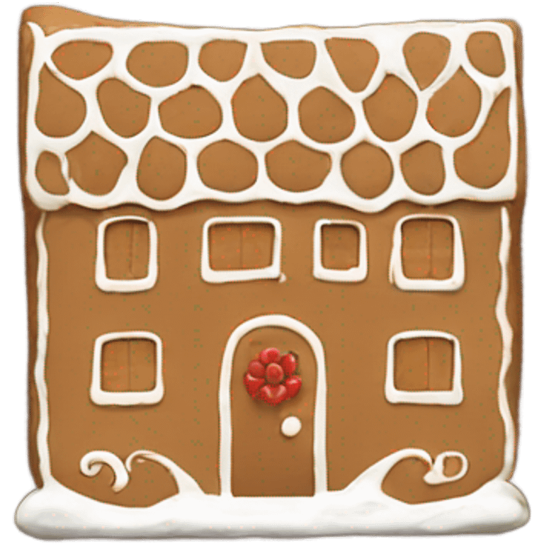 Gingerbread house emoji