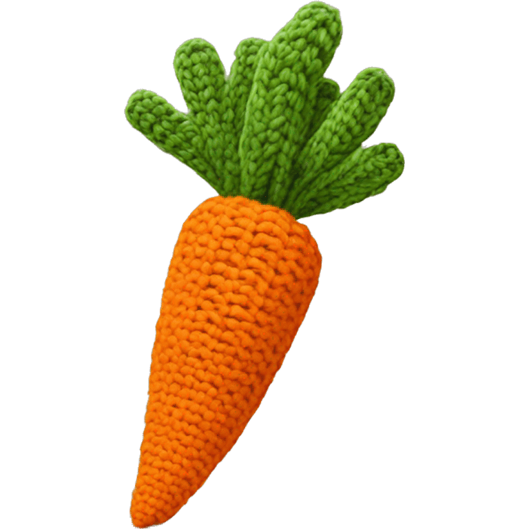 knitted carrot emoji