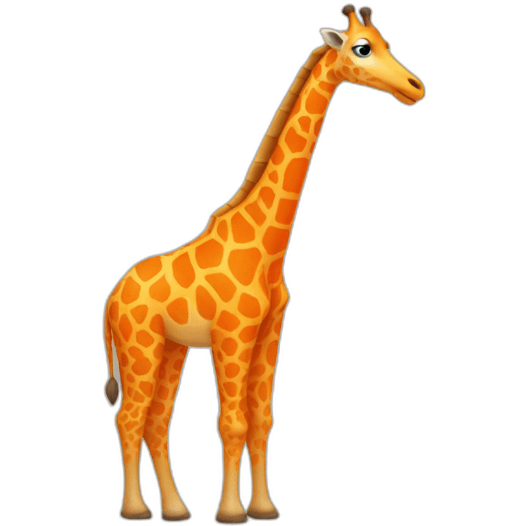 giraffa orange clothes emoji