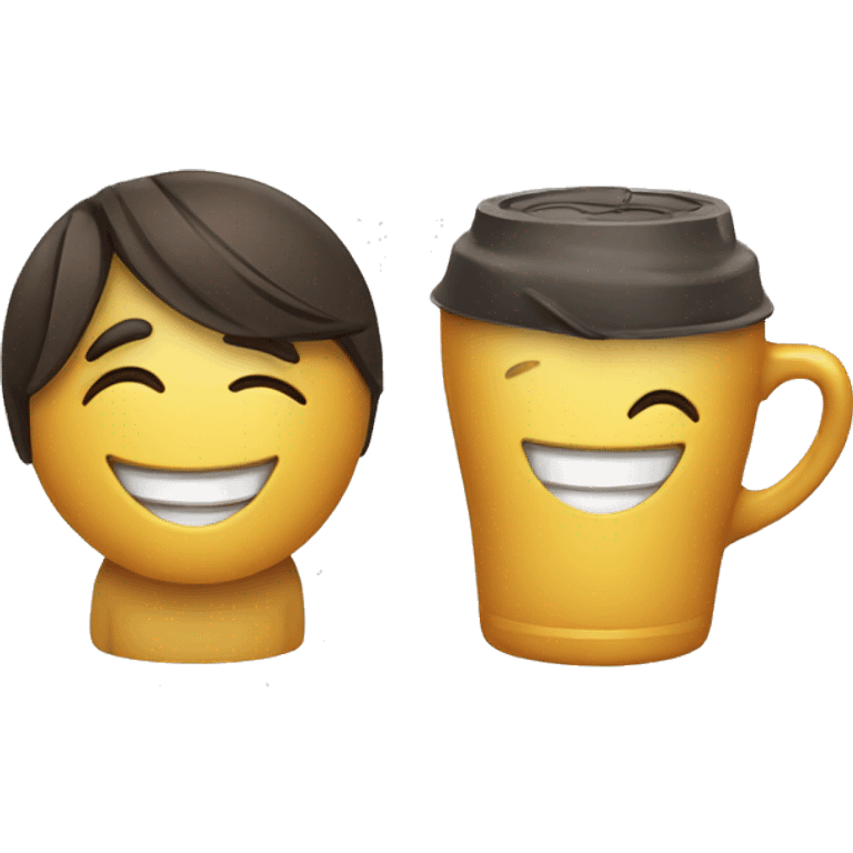 smiling duo with drinks emoji