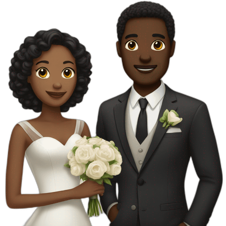 Interracial marriage emoji