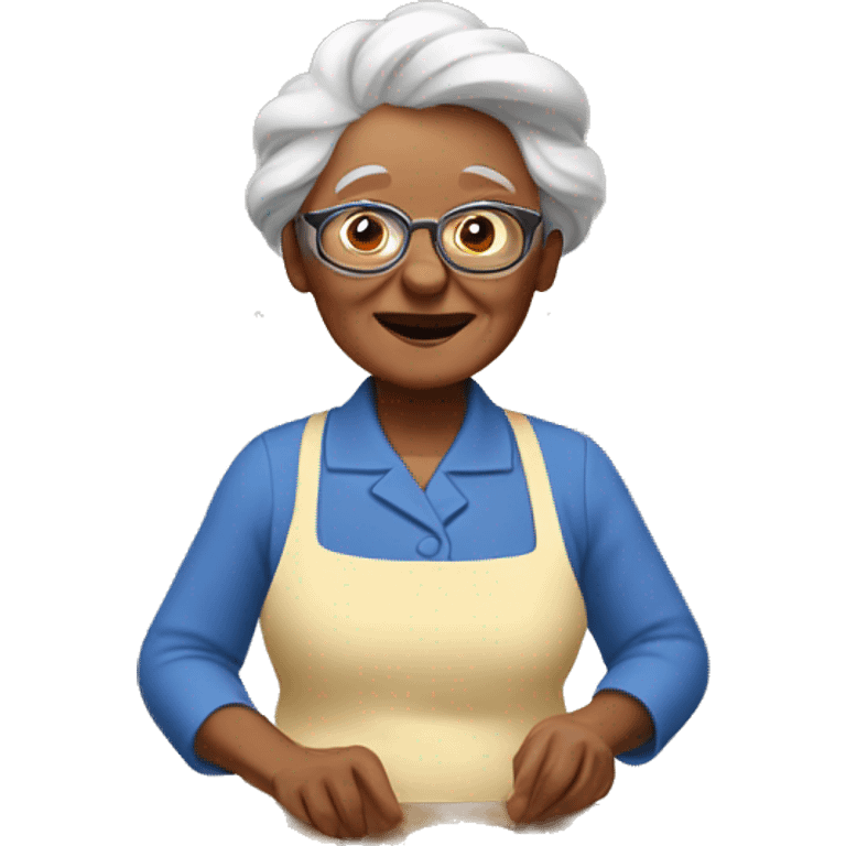 Grandma baking cookies  emoji