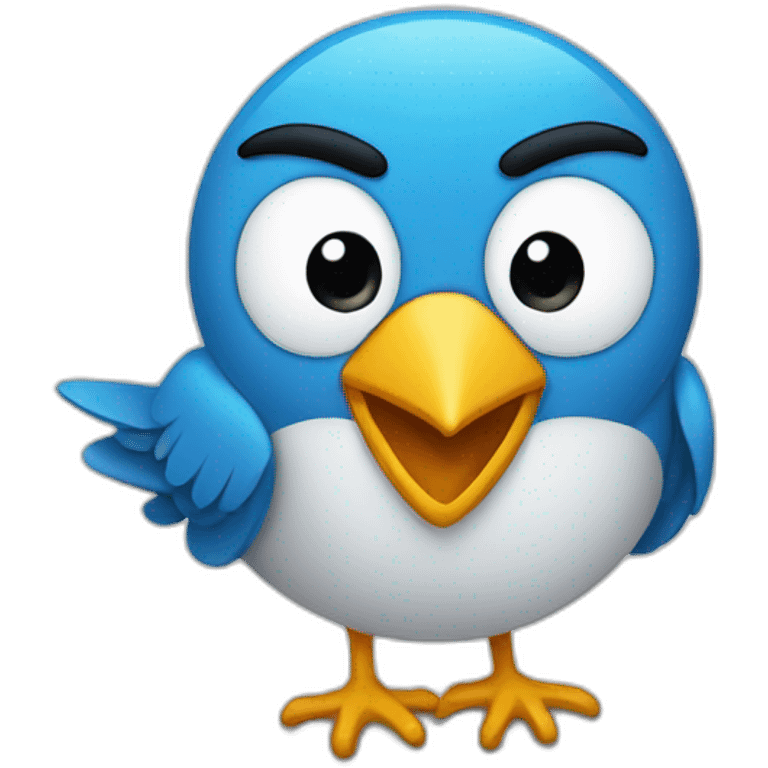 twitter bird logo emoji