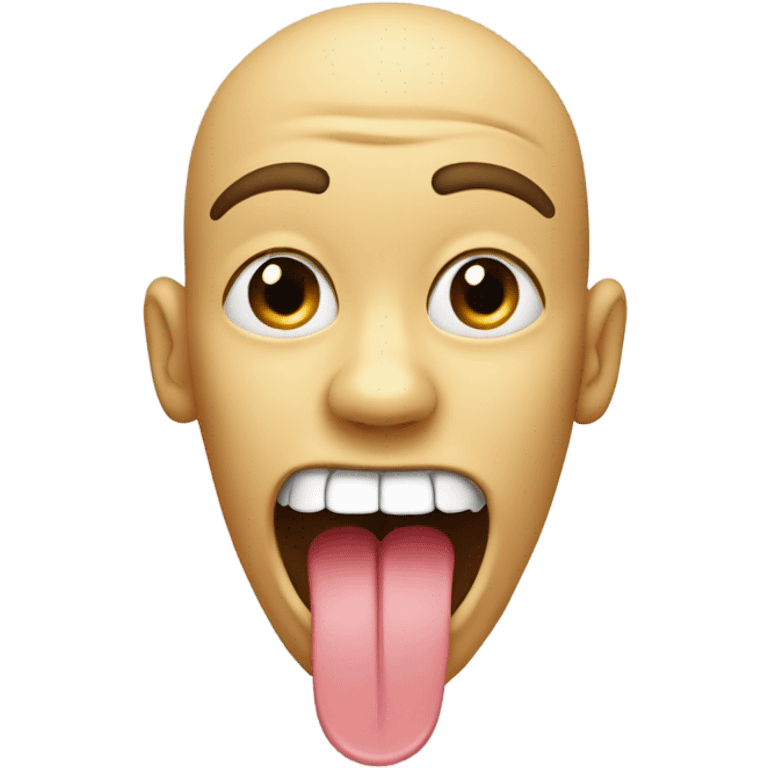 face with mouth open tip of the toungue touching top teeth with a finger curled in front of the mouth emoji