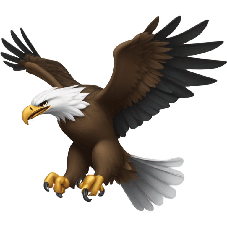 Eagle attacking a commander emoji