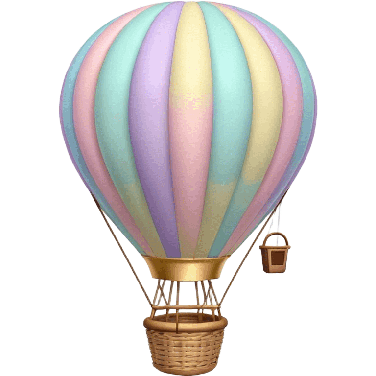 pastel hot air balloon  emoji