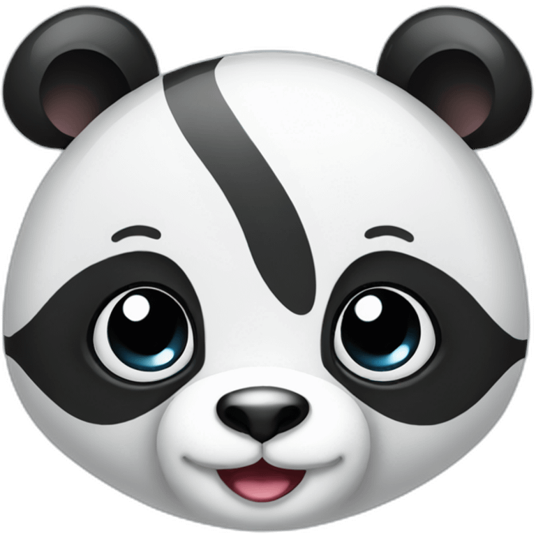 cute baby panda face emoji