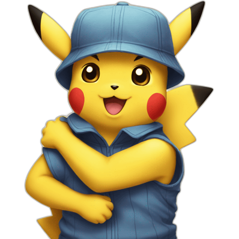 pikachu hug emoji