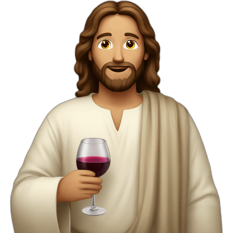 Jesus with wine  emoji