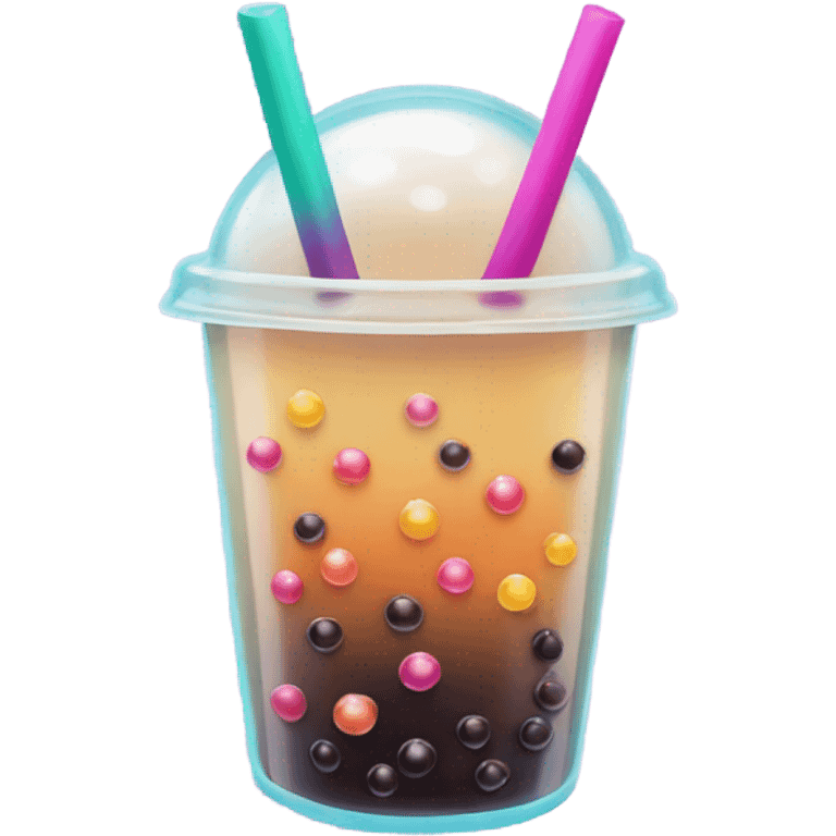 Bubble tea with popping instead of tapioca emoji