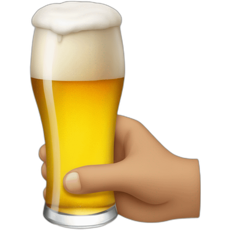 emoji con cerveza en la mano y fueguitos emoji