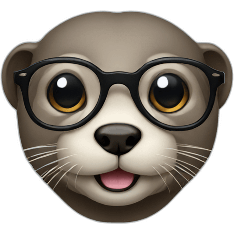 otter with glasses emoji