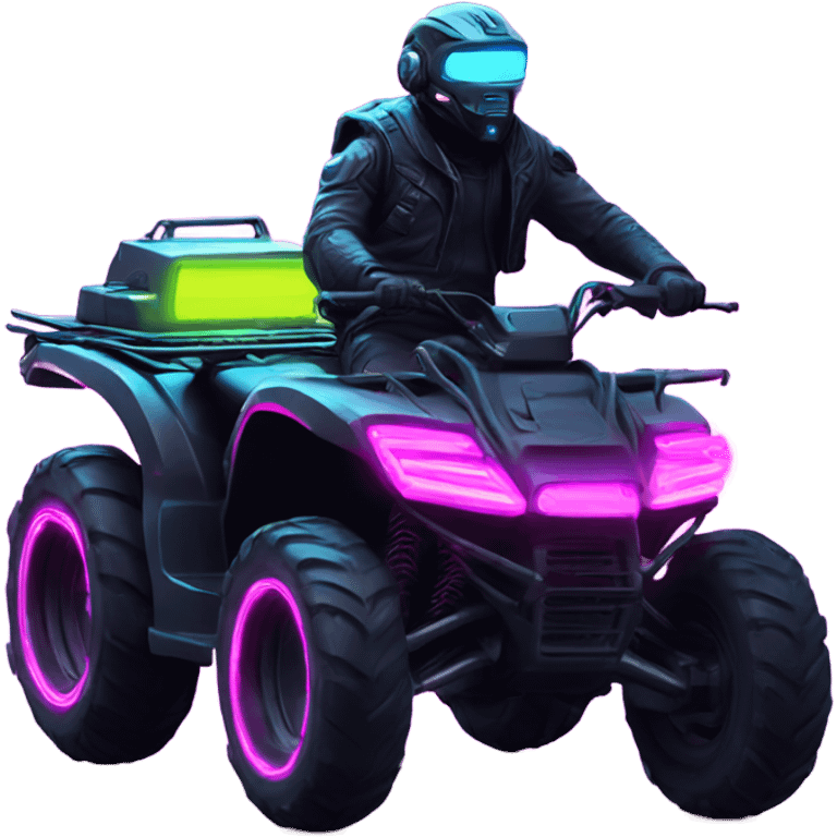 cyber punk atv neon emoji