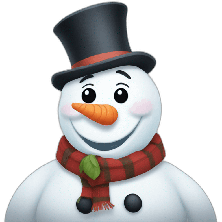 snowman olaf-like emoji