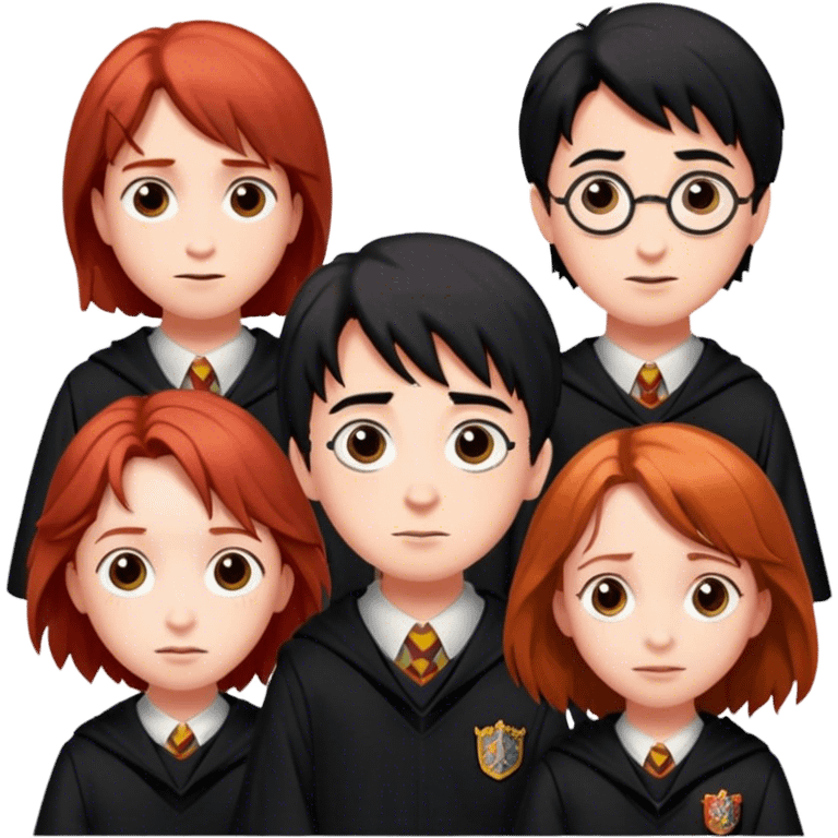 Three main characters of Harry Potter  emoji