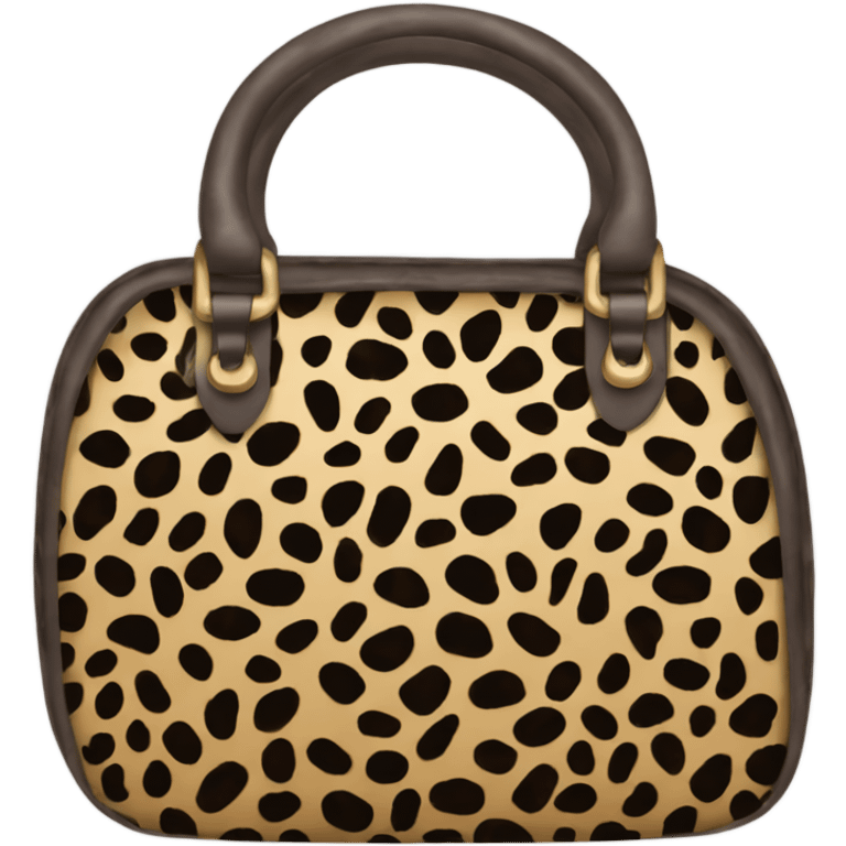 large leopard print bag emoji