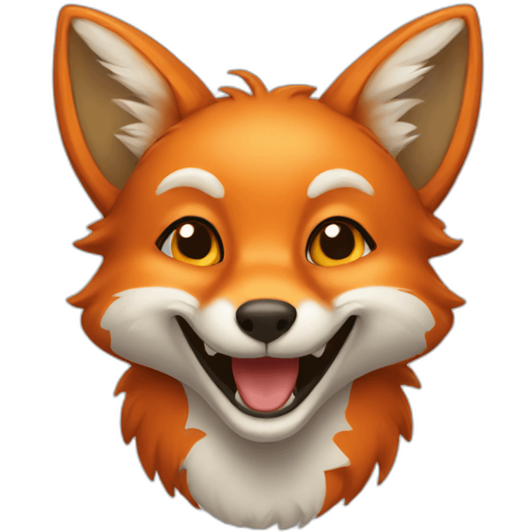 Fox smiling emoji