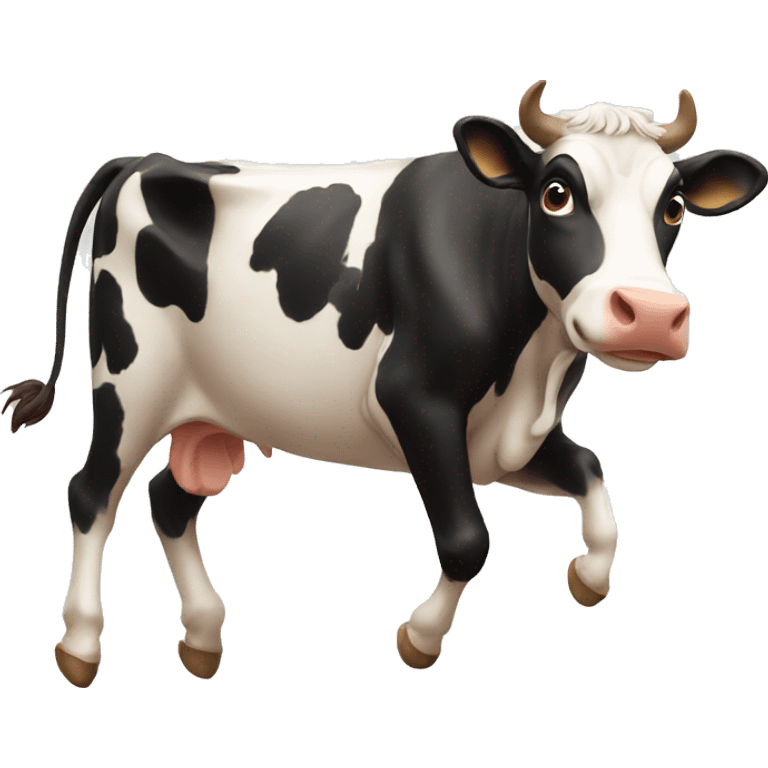 Cow running emoji