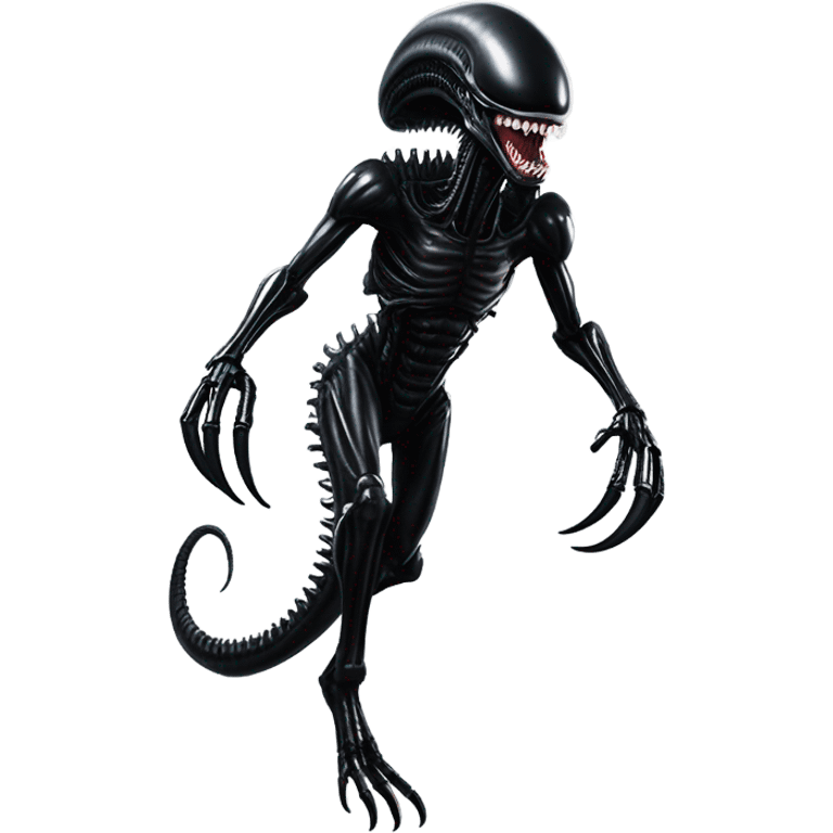 Xenomorph jumproping emoji